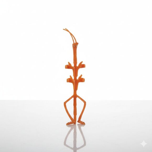 VINTAGE SLIM Walking Stick Figure Disney A Bug's Life 7" 1998 Mattel Pixar Toy - Picture 1 of 5